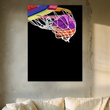 Basketbal wpap popart van IHSANUDDIN .