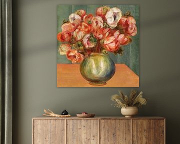 Renoir's Anemones Vase (with bugs) sur Marja van den Hurk