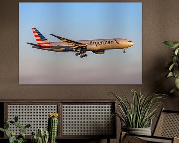 Landing American Airlines Boeing 777-200. by Jaap van den Berg