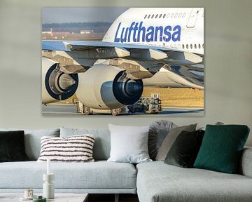 Gros plan de l'Airbus A380-800 de Lufthansa "Berlin&quot ; (D-AIMI). sur Jaap van den Berg