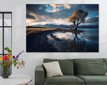 Einsamer Baum in Neuseeland von Visuals by Justin