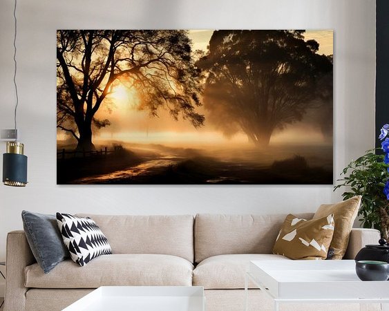 Example of the artwork in a room