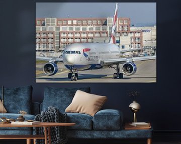 British Airways Boeing 767-300 passagiersvliegtuig. van Jaap van den Berg