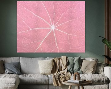 Pretty in Pink (Bladnerven in Pastelroze) van Caroline Lichthart