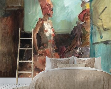 Revue meisjes in het Scala Theater, Den Haag, Isaac Israels