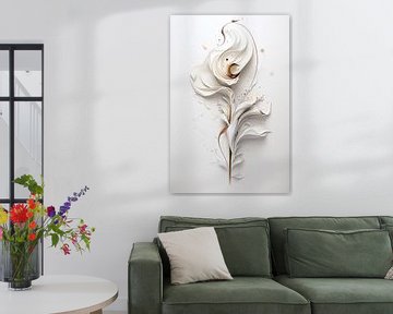 Chef-d'œuvre de fleur en 3D sur Digitale Schilderijen