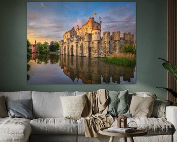 Castle Gravensteen in Ghent, Belgium by Michael Abid