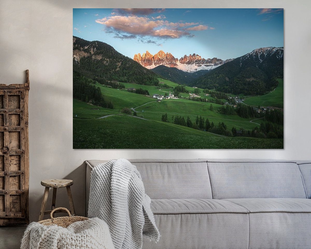 Example of the artwork in a room