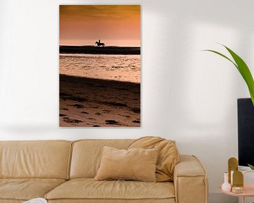 Paardrijden op het strand van RB-Photography