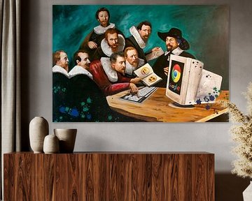 The computer class by KleurrijkeKunst van Lianne Schotman