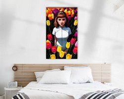 Example of the artwork in a room