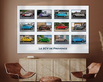 Citroën 2cv4 de Provence, collage van Hans Kool