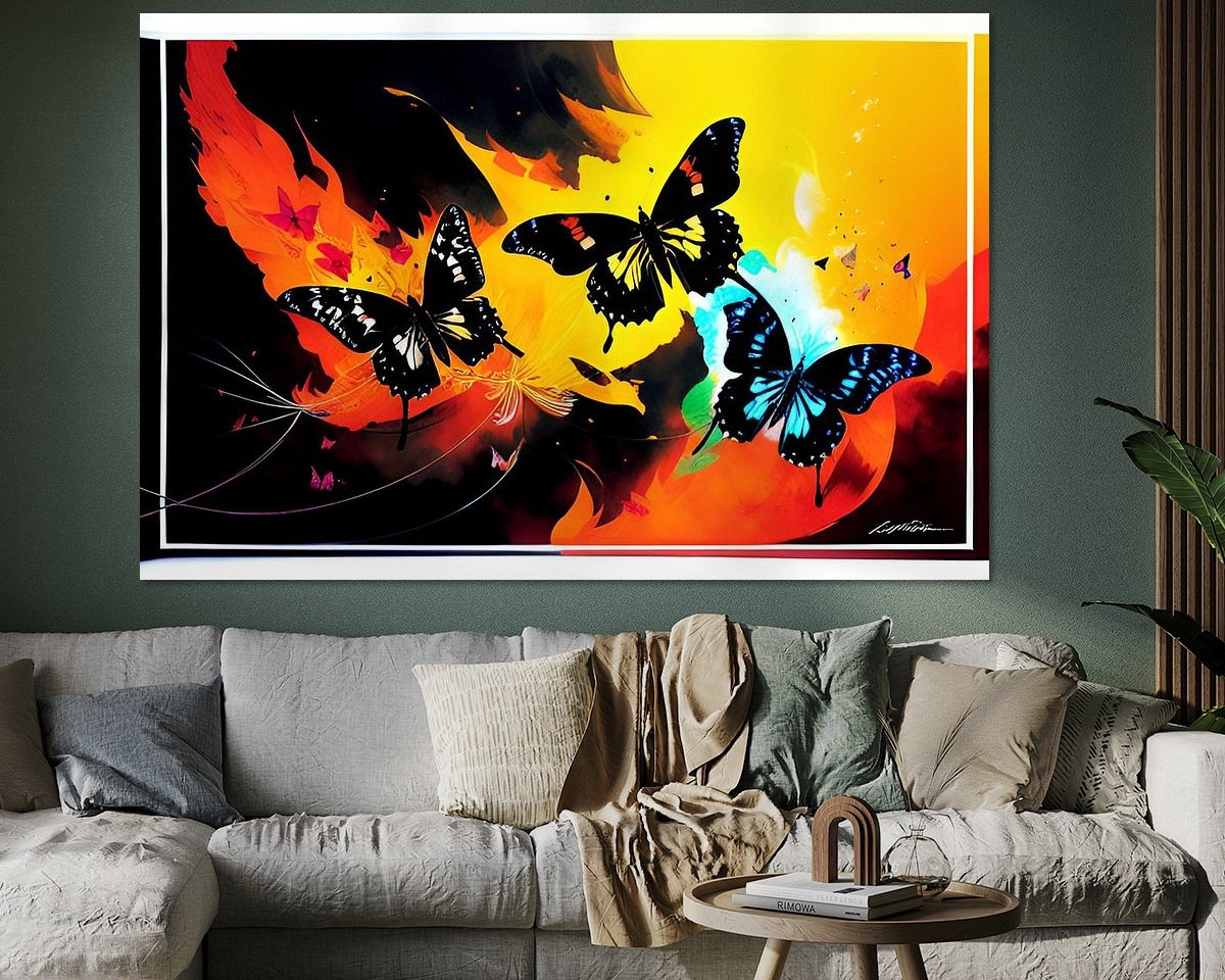 Example of the artwork in a room