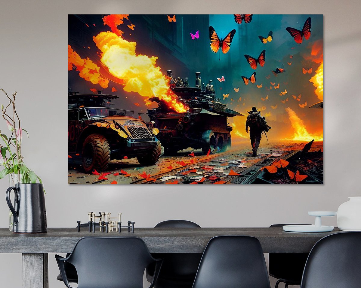 Example of the artwork in a room