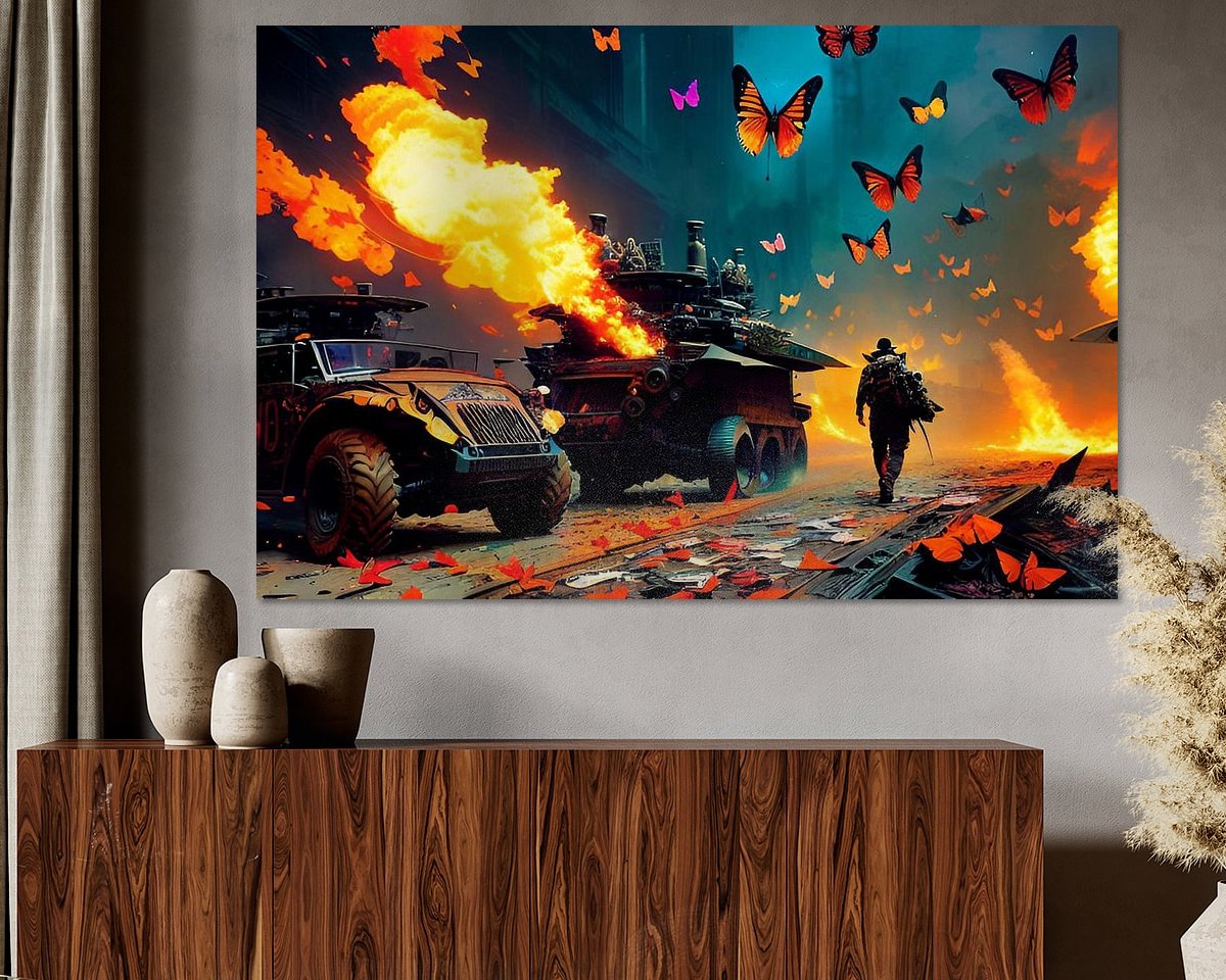 Example of the artwork in a room