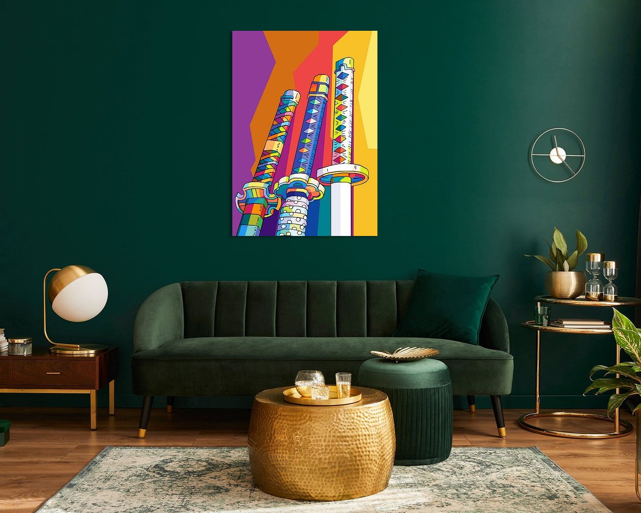 Example of the artwork in a room