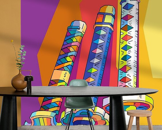 Example of the artwork in a room