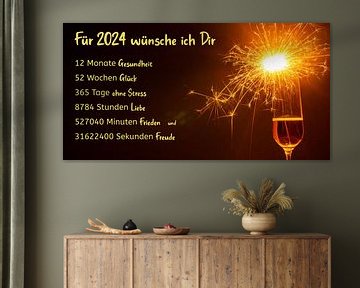 Silvestergrüße mit Spruch 12 Monate, 52 Wochen, 365 Tage, 8784 von Udo Herrmann