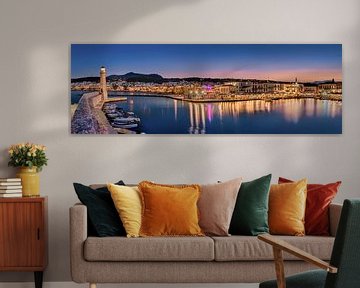 Port of Rethymnon in Crete, Greece. by Voss photography