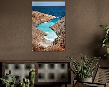 Seitan Limania Baai op Kreta in Griekenland van Voss Fine Art Fotografie