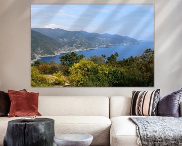 Vue de quatre des cinq Cinque Terre, Ligurie, Italie sur Studio LE-gals