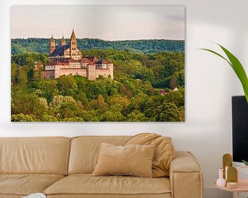 Comburg bij Schwäbisch Hall in Baden-Württemberg van Werner Dieterich