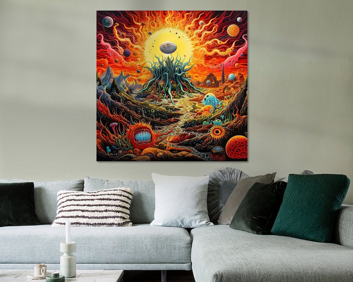 Example of the artwork in a room