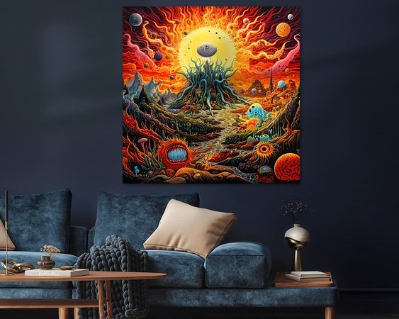 Example of the artwork in a room