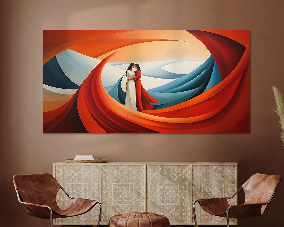 Example of the artwork in a room