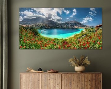 Lac situé dans un beau paysage de Crète en Grèce. sur Voss Fine Art Fotografie