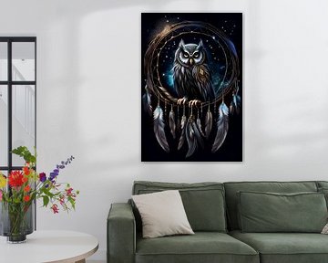 Dreamcatcher Owl Indian Power Animal Totem Animal by Creavasis