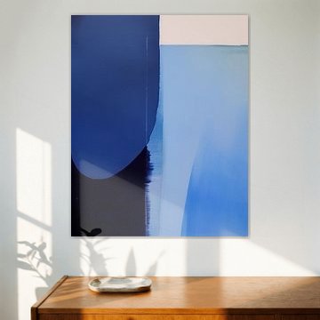 Modern abstract "Indigo" by Carla Van Iersel