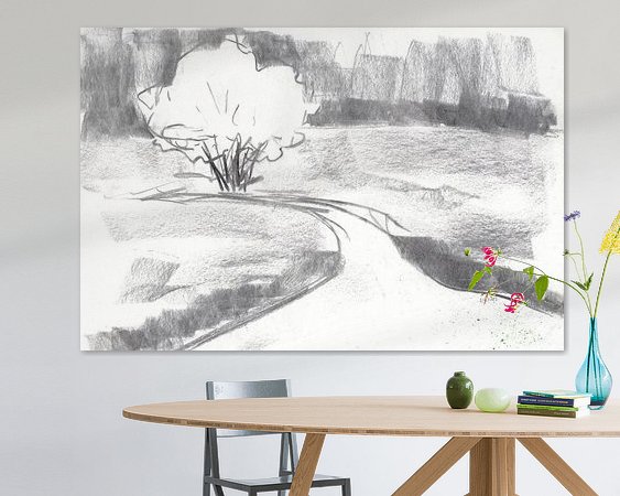 Example of the artwork in a room