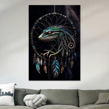 Dreamcatcher Lizard Power Animal Totem Animal Indian