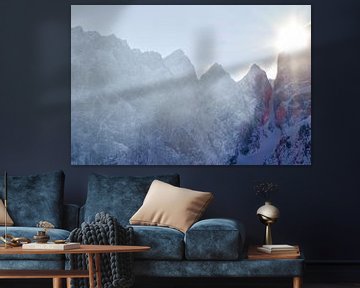 Kollektion Mountain | Mountain Sunset von Lot Wildiers Photography