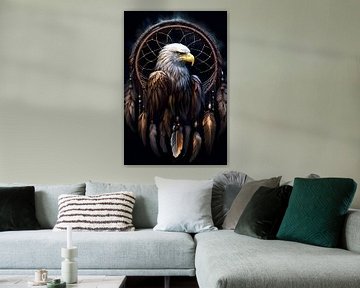 Adler Traumfänger indianisch Krafttier Totemtier mystisch von Creavasis