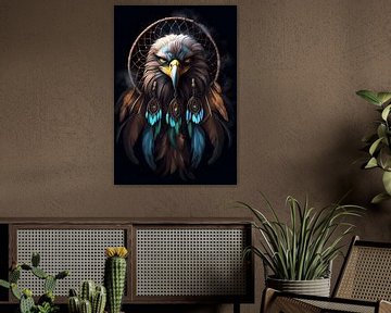 Indian Dreamcatcher with Eagle by Creavasis