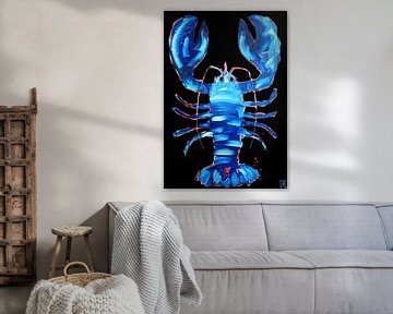 Blue Lobster van Atelier Paint-Ing