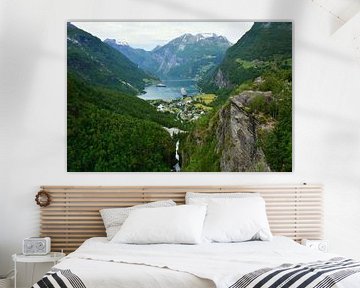 Top view of the Geirangerfjord Norway by My Footprints