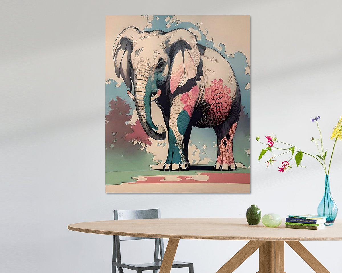 Example of the artwork in a room
