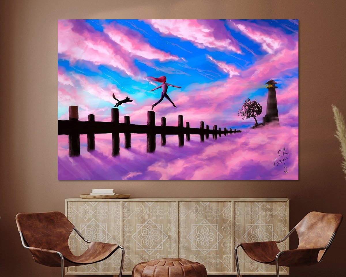 Example of the artwork in a room
