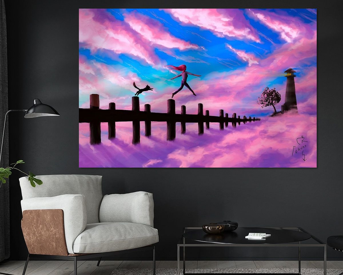 Example of the artwork in a room