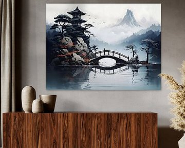 Japanese Landscape by PixelPrestige