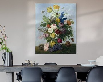 Boeket bloemen en een nest, Sebastian Wegmayr