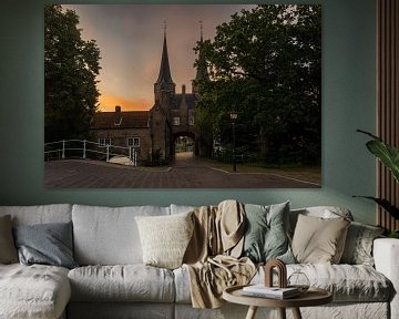 The Oostpoort in Delft by Rob Hogeslag