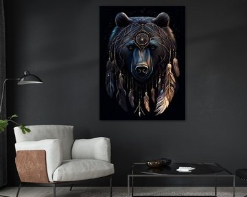 Bear Dreamcatcher Indian Power Animal Totem Animal by Creavasis