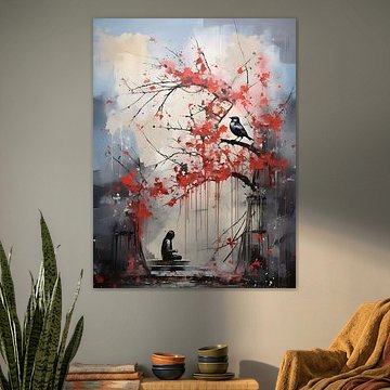 Banksy trifft Pollock-Kunst von PixelPrestige