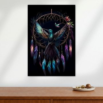 Dreamcatcher Hummingbird Indian Power Animal Spiritual