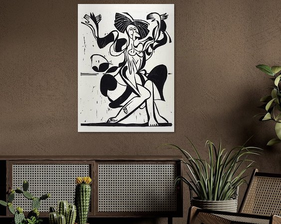 Example of the artwork in a room