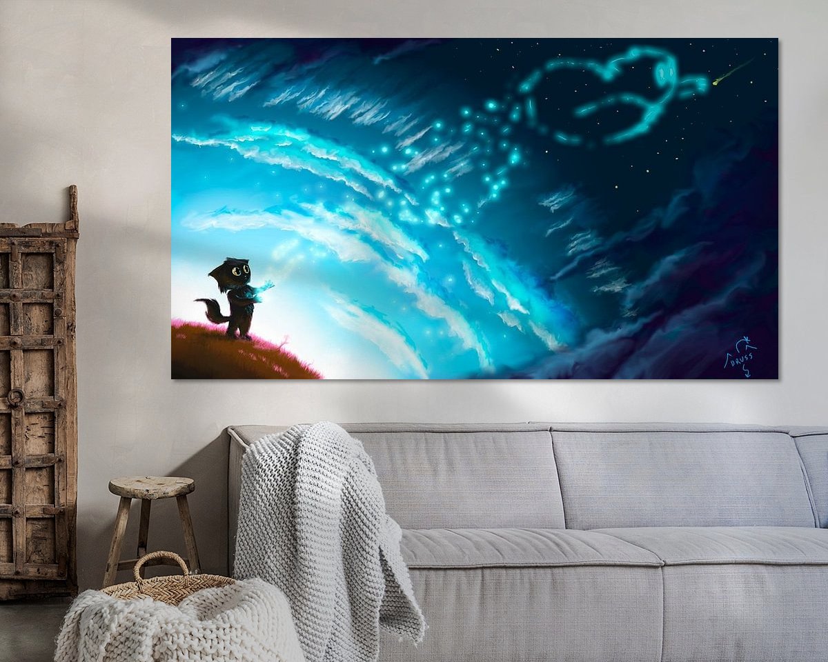 Example of the artwork in a room